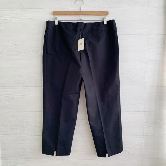 NWT Gallia Moda - Black cotton cropped pants, sz 16 - Picture 4 of 6